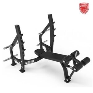 American Strength Line :  Plate-Loaded Decline Olympic Bench (Standard Flat Black) Version 2